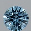 2.05 Ct. Fancy Vivid Blue Round Lab Grown Diamond