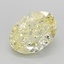 1.10 Ct. Fancy Yellow Oval Lab Grown Diamond