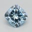 0.79 Ct. Fancy Intense Blue Cushion Lab Grown Diamond