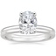 18K White Gold Sydney Perfect Fit Diamond Ring with Petite Comfort Fit Wedding Ring
