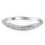 The Posie Contoured Wedding Ring Set, smalltop view on a hand