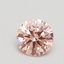 0.65 Ct. Fancy Intense Pink Round Lab Grown Diamond