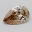 0.58 Ct. Light  Brown Pear Lab Grown Diamond