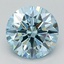 2.21 Ct. Fancy Greenish Blue Round Lab Grown Diamond