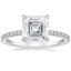 Platinum Viviana Half Coverage Diamond Ring, smalltop view