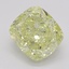 4.03 Ct. Fancy Light Yellow Cushion Diamond