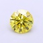 1.01 Ct. Fancy Vivid  Yellow Round Lab Grown Diamond