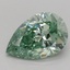 1.09 Ct. Fancy Vivid Green Pear Lab Grown Diamond