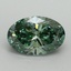 1.66 Ct. Fancy Vivid Pacific Green Oval Lab Grown Diamond