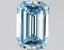 1.97 Ct. Fancy Intense Blue Emerald Lab Grown Diamond