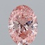2.03 Ct. Fancy Intense Pink Oval Lab Grown Diamond