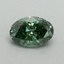0.57 Ct. Fancy Vivid Pacific Green Oval Lab Grown Diamond