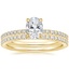 18K Yellow Gold Perfect Fit Diamond Ring with Luxe Ballad Diamond Ring (1/4 ct. tw.)