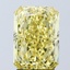 3.06 Ct. Fancy Vivid Yellow Radiant Lab Grown Diamond