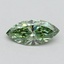 0.50 Ct. Fancy Vivid Green Marquise Lab Grown Diamond