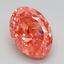 3.15 Ct. Fancy Vivid Pink Oval Lab Grown Diamond