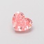 0.38 Ct. Fancy Vivid  Pink Heart Lab Grown Diamond
