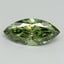 1.00 Ct. Fancy Vivid Green Marquise Lab Grown Diamond