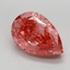 3.33 Ct. Fancy Vivid Pink Pear Lab Grown Diamond