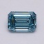 3.00 Ct. Fancy Intense Blue Emerald Lab Grown Diamond