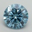 3.13 Ct. Fancy Vivid Blue Round Lab Grown Diamond