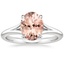 18K White Gold Reverie Solitaire Ring, smalltop view