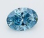 1.53 Ct. Fancy Vivid  Blue Oval Lab Grown Diamond