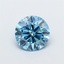 1.38 Ct. Fancy Vivid Blue Round Lab Grown Diamond