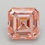 5.03 Ct. Fancy Vivid  Pink Asscher Lab Grown Diamond