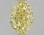 1.03 Ct. Fancy Intense  Yellow Oval Lab Grown Diamond