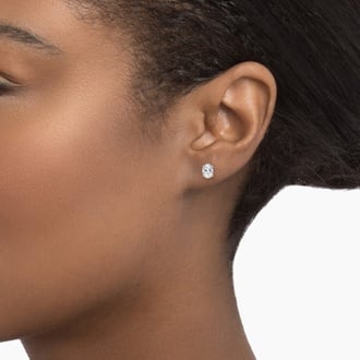 Oval Lab Grown Diamond Stud Earrings