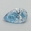 1.10 Ct. Fancy Vivid Blue Pear Lab Grown Diamond
