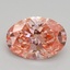2.00 Ct. Fancy Vivid Pink Oval Lab Grown Diamond