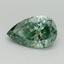 0.78 Ct. Fancy Vivid Green Pear Lab Grown Diamond