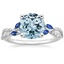 18K White Gold Luxe Willow Sapphire and Diamond Ring (1/8 ct. tw.), smalltop view