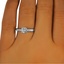 The Gladys Ring, smalltop view on a hand