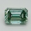 3.20 Ct. Fancy Vivid Green Emerald Lab Grown Diamond