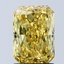 2.01 Ct. Fancy Vivid Yellow Radiant Lab Grown Diamond