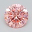 1.51 Ct. Fancy Vivid  Pink Round Lab Grown Diamond