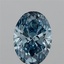 2.01 Ct. Fancy Vivid Blue Oval Lab Grown Diamond