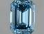 1.44 Ct. Fancy Vivid  Blue Emerald Lab Grown Diamond
