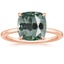 14K Rose Gold Lumiere 1.5mm Diamond Ring, smalltop view