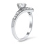 The Lilia Ring, smalltop view on a hand