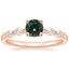 14K Rose Gold Petite Marseille Diamond Ring (1/6 ct. tw.), smalltop view
