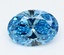 2.02 Ct. Fancy Vivid  Blue Oval Lab Grown Diamond