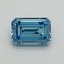 1.10 Ct. Fancy Vivid Blue Emerald Lab Grown Diamond