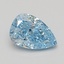 1.05 Ct. Fancy Vivid Blue Pear Lab Grown Diamond