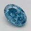 1.66 Ct. Fancy Vivid Blue Oval Lab Grown Diamond