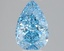 1.54 Ct. Fancy Vivid Blue Pear Lab Grown Diamond