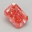0.72 Ct. Fancy Vivid Pink Radiant Lab Grown Diamond